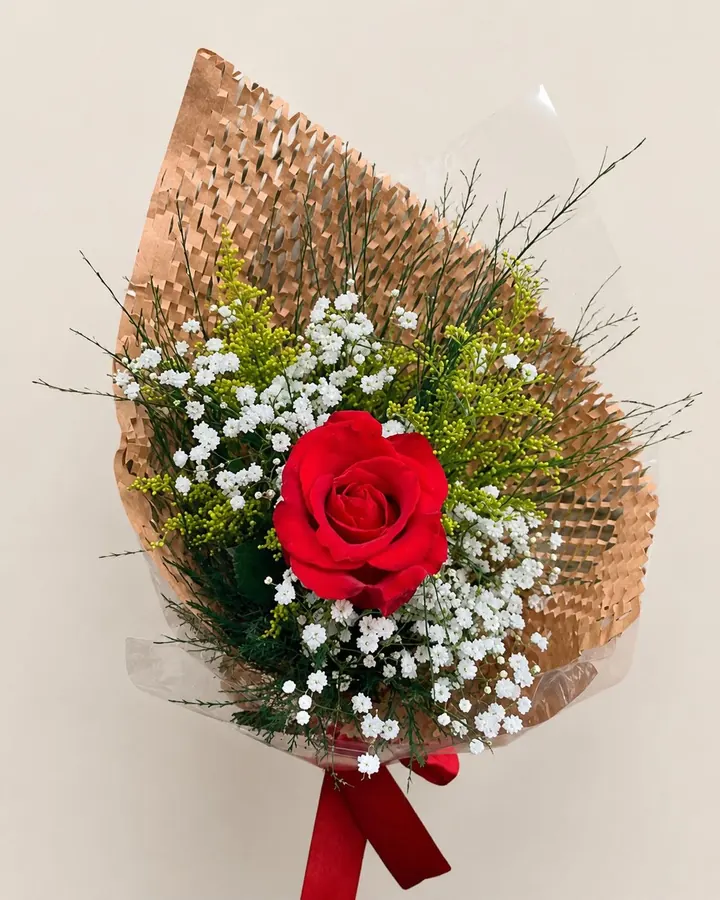 Rosa solitária colombiana vermelha entregue em São Paulo